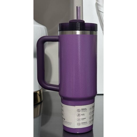 Stanley Quencher H2.0 FlowState Tumbler 30oz, HAMMERTONE LILAC‎ PURPLE - Picture 3 of 5
